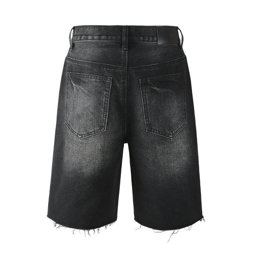 Purple Brand Crystal Diamond Denim Shorts #5104